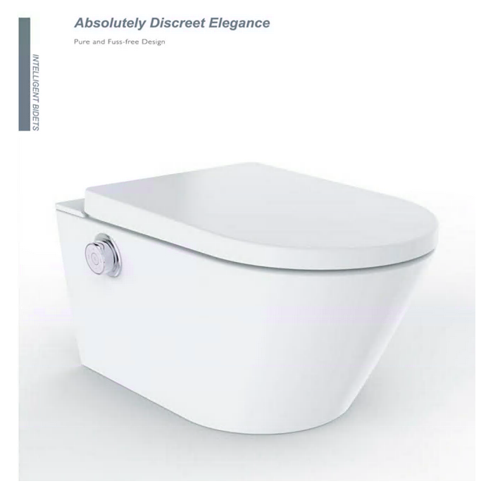 Rippuv WC koos bidetiga MEPA Rimless funktsiooniga, koos istekoha ja kaanega