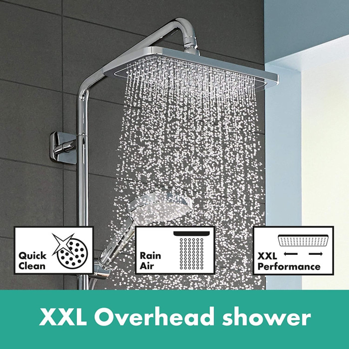 Termostaatiline vihmadušisüsteem HANSGROHE Croma E Showerpipe 280 1 jet, 27630000