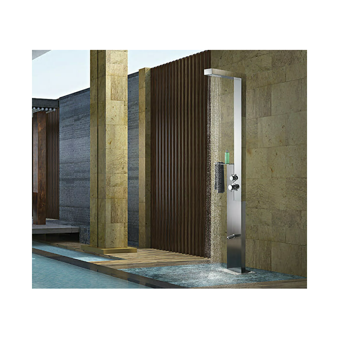 Outdoor shower panel MEPAshower steel 717