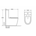Устанавливаемый блок MEPA Rimless с сиденьем и крышкой, 3007