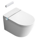 Rippuv WC koos bidetifunktsiooniga Rimless koos istekoha ja kaanega