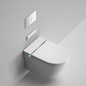 Rippuv WC koos bidetifunktsiooniga Rimless koos istekoha ja kaanega
