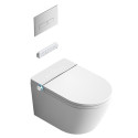 Rippuv WC koos bidetifunktsiooniga Rimless koos istekoha ja kaanega