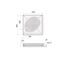 Use the PAA Art KV stone shower tray (Available in various sizes)