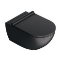 Hanging toilet CATALANO Sfera Rimless with Slim Slow close lid, black-matt