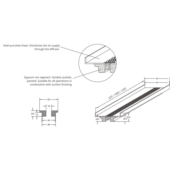 Plush cuddly diffuser VENTMANN Line 1, L - 1000 mm