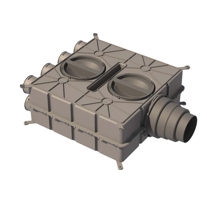 Воздушный распределительный коллектор UBBINK Air Excellent DBOX 808 Dn 125 - 8 x Dn 75