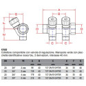 Water collector MEPA 2 rings with shut-off valves