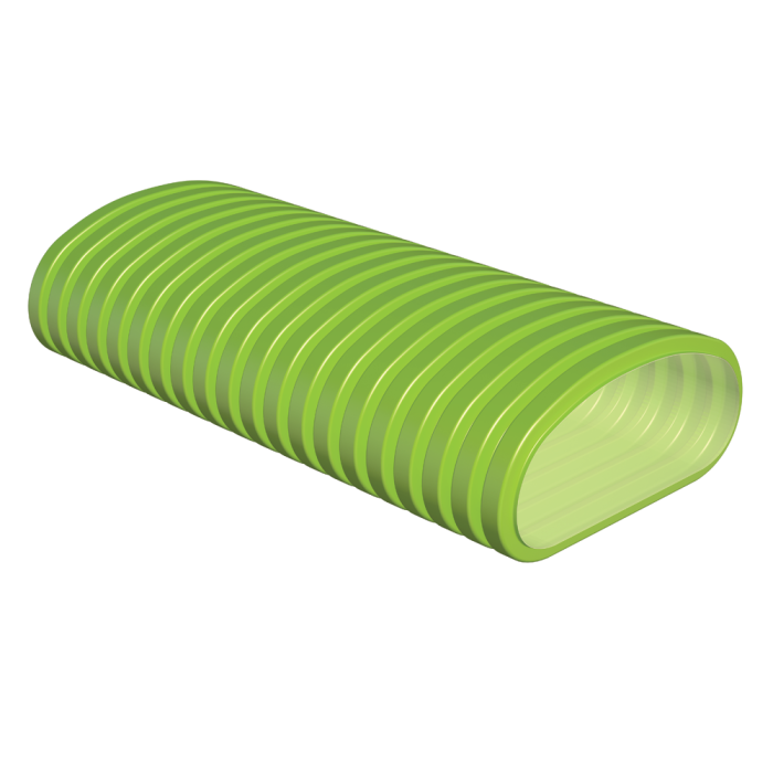 Plastikust poolpaindlik ovaalne õhutorustik UBBINK 100 x 50 mm - 50 m