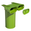 Diffuser box 90° UBBINK Air Excellent Dn 125 - 2 x Dn 100 x 50