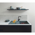 FRANKE Atlas Neo kitchen (sink) faucet, with pull-out hose, industrial black