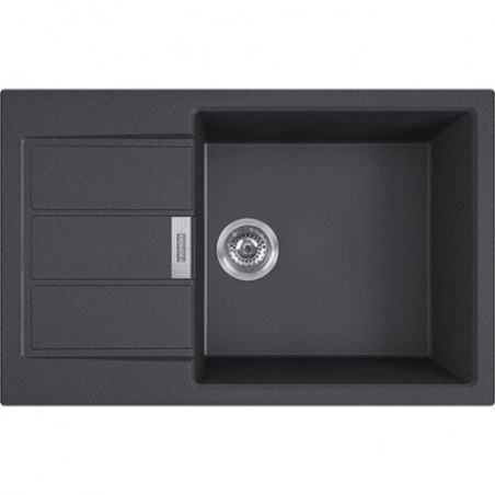 Тектоническая мойка FRANKE Sirius S2D 611-78XL, 78x50 см, "Carbon" (черный)