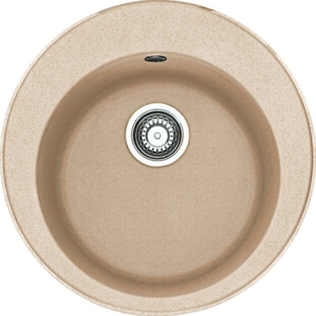 Franke Ronda ROG 610-41 stone composite (granite) sink, 51 cm, sand feather, with a pop-up drain.