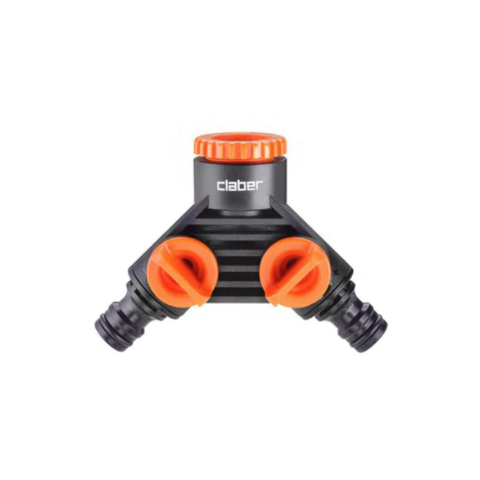2-outlet collector CLABER Quick-Click 3/4'' middle, 8598