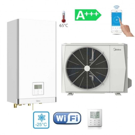 Тепловой насос воздух-вода MIDEA "M-Thermal Arctic" 8 кВт MHA-V8W/D2N8-B + HB-A100