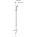 GROHE Euphoria 260 thermostatic bath-shower system with white Euphoria 110 massage hand shower