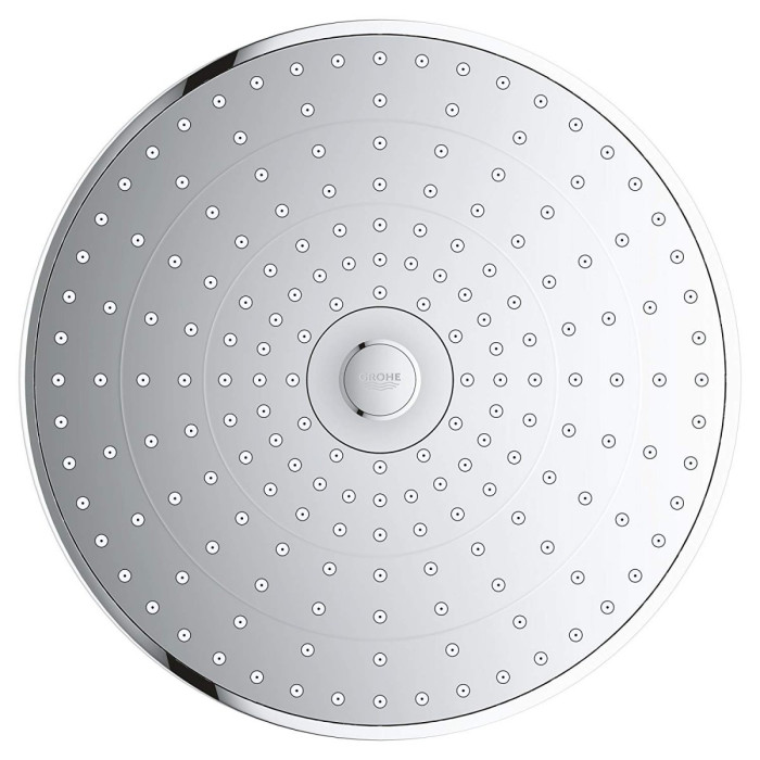 GROHE Euphoria 260 thermostatic bath-shower system with white Euphoria 110 massage hand shower