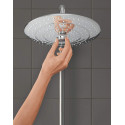 GROHE Euphoria 260 thermostatic bath-shower system with white Euphoria 110 massage hand shower