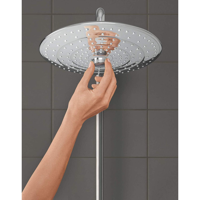 Termostaatiline vann-dušisüsteem GROHE Euphoria 260 koos valge Euphoria 110 massaažidušiga