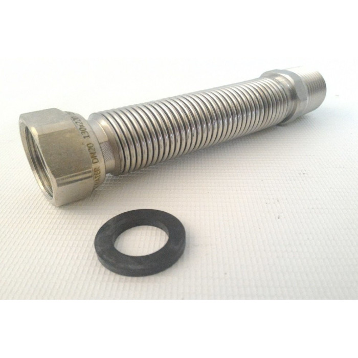 Painduv roostevaba terasest voolik MEPA Luxury 1000-2000 mm (DN12) 1/2"" sisemine / 1/2"" välimine