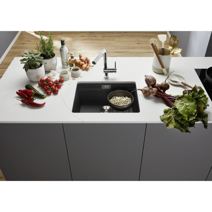 BLANCO Etagon 500-U stone composite sink, black