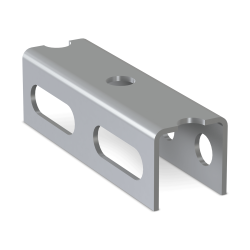 Perforated profile U-shaped NICZUK 30 x 30 mm / 2 mm, 2 meters long