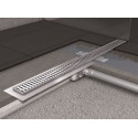Dušikaldri komplekt ACO ShowerDrain C horisontaalse flanšiga, Wave 3 in 1 restidega, (Erinevate pikkuste valik)