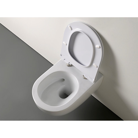 Rippuv WC-pott FLAMINIA App Go SILENT koos Slim Slow close kaanega