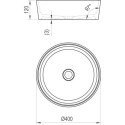 Умывальник настольный RAVAK Moon 1, 400 мм, XJN01300000