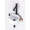 RAVAK Puri high basin mixer, without overflow, black-matt