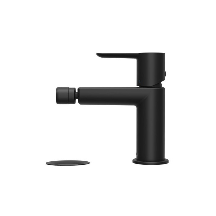 RAVAK Puri bidet mixer, with bottom valve, black-matt