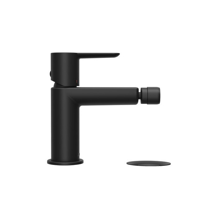 RAVAK Puri bidet mixer, with bottom valve, black-matt