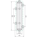 Hydraulic tank with removable insulation KAMEN SH1na1