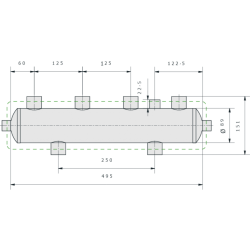 Hydraulic tank without insulation KAMEN SH1na2