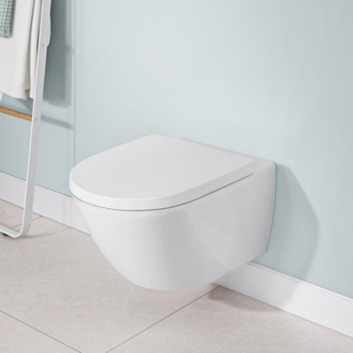 Rippuv WC VILLEROY & BOCH Subway 3.0 Twist loputus aeglase sulgemise kaanega