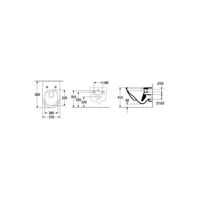 Rippuv WC VILLEROY & BOCH Subway 3.0 Twist loputus aeglase sulgemise kaanega
