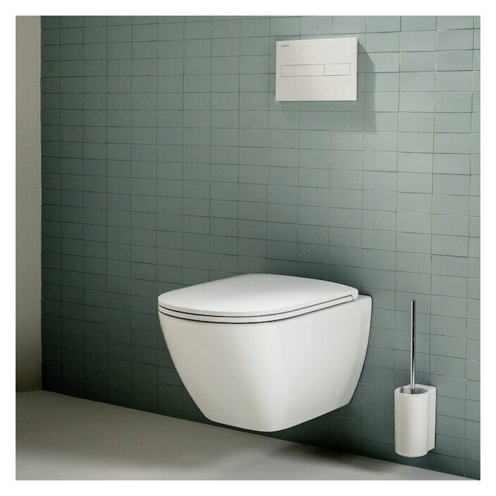 Rippuv WC-pott LAUFEN Lua Advanced Rimless, valge Slim SoftClose kaanega