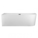 Acrylic bathtub MEPA free corner, left 170 x 80 cm, (Overflow from siphon cover feather optional)
