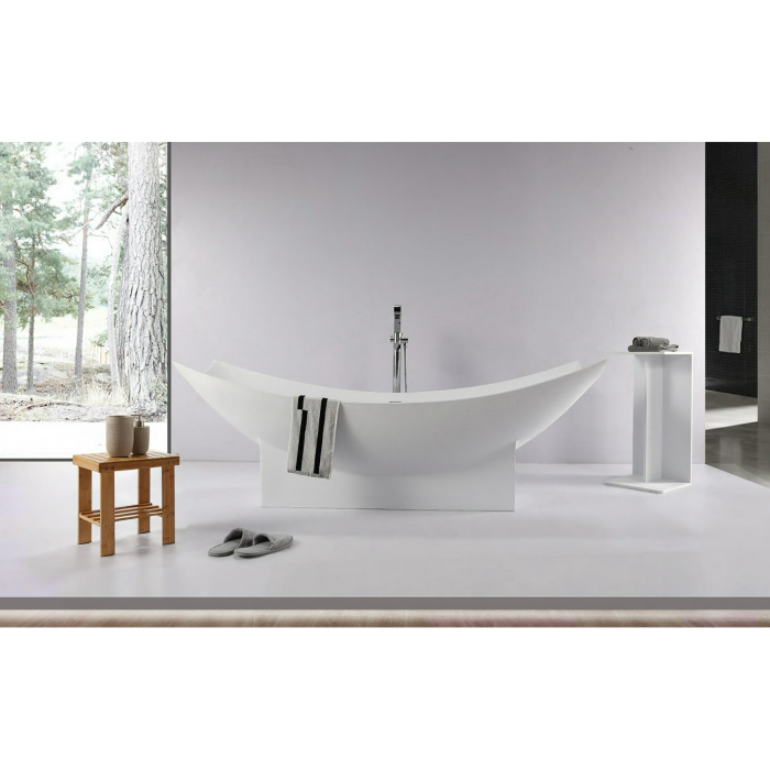 Kivimassist vann MEPA Modern 200 x 90 cm valge mati sifooniga