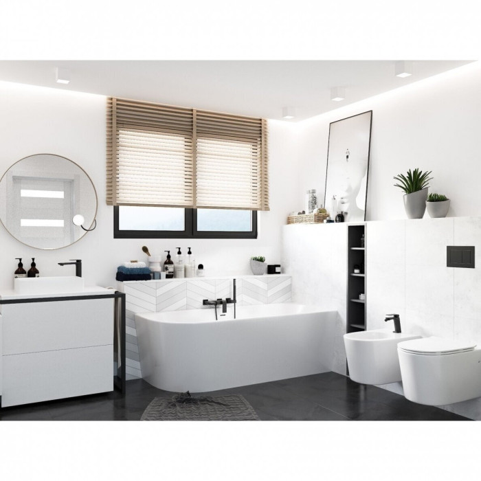 Acrylic bathtub MEPA Corner R, 150 x 75 cm