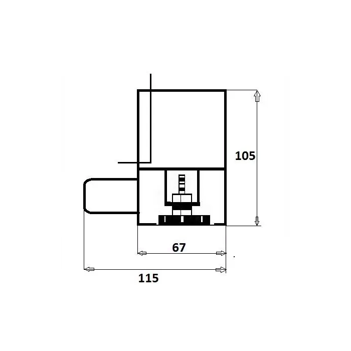 Wall gutter with adhesive tile "Dry" (Various length options)