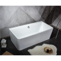 Acrylic bathtub MEPA Free back, 150 x 73 cm, (Overflow from a siphon cover feather for optional)