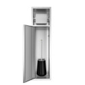 Mepa niche toilet paper holder, brushed steel
