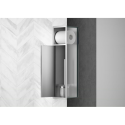 Mepa niche toilet paper holder, brushed steel