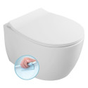 Rippuv WC-pott SENTIMENTI Rimless Slim Slow close kaanega