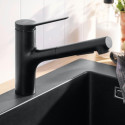 Köögisegisti väljatõmmatava voolikuga HANSGROHE Zesis M33, must-matt, 74800670