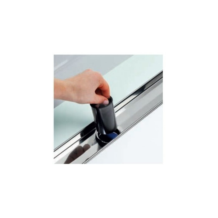 TECElinus shower channel sets with double-sided grates Tile/Steel 6 in 1, (Various length options)