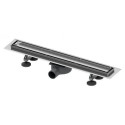 TECElinus shower channel sets with double-sided grates Tile/Steel 6 in 1, (Various length options)