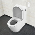 Wall-mounted toilet with bidet function MEPA Rimless with seat and lid