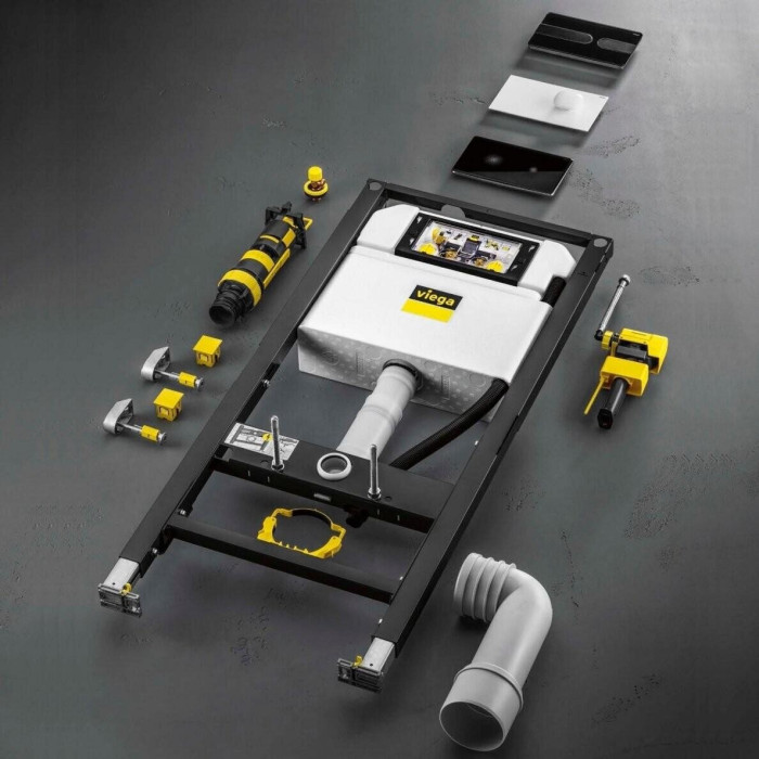 VIEGA Prevista 2 in 1 concealed WC frame